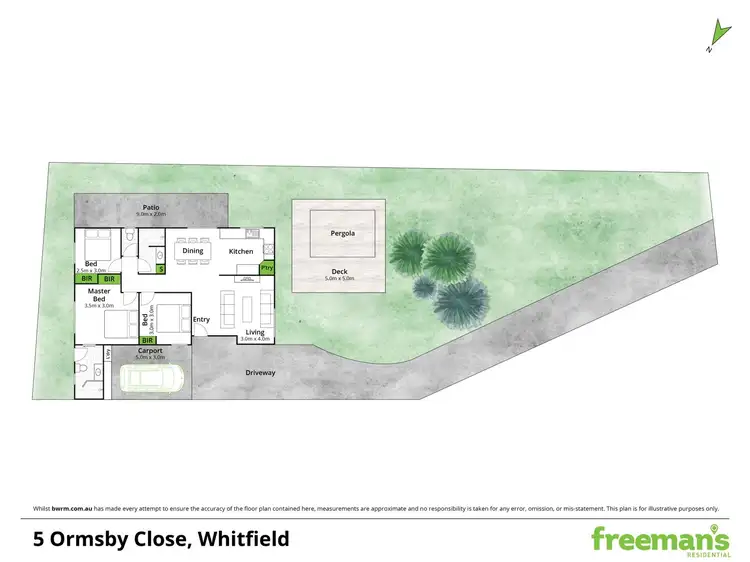 Floorplan of Homely semi-detached listing, 2/5 Ormsby Close, Whitfield QLD 4870