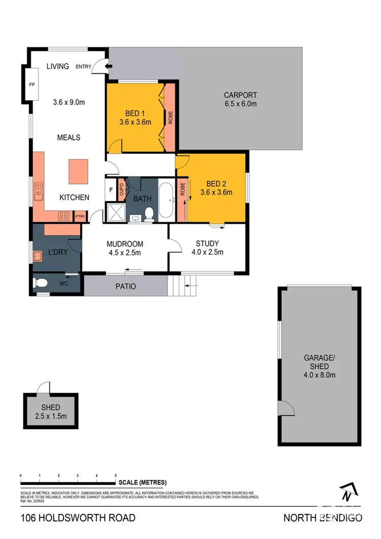 Floorplan of Homely house listing, 106 Holdsworth Road, North Bendigo VIC 3550