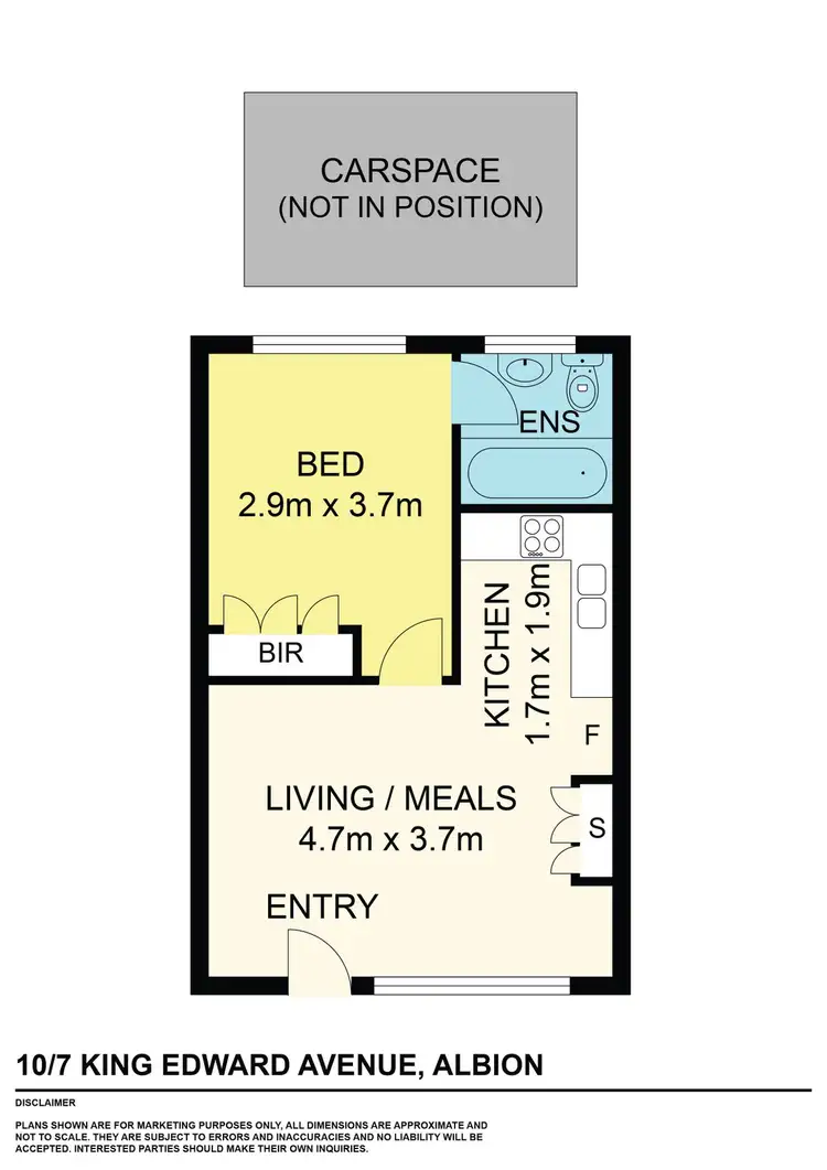 Floorplan of Homely apartment listing, 10/7 King Edward Avenue, Albion VIC 3020