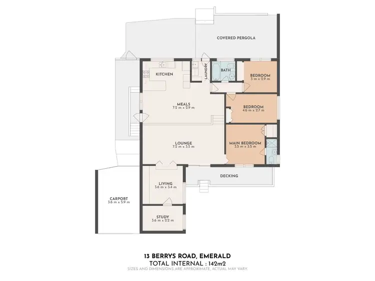 Floorplan of Homely house listing, 13 Berrys Road, Emerald VIC 3782