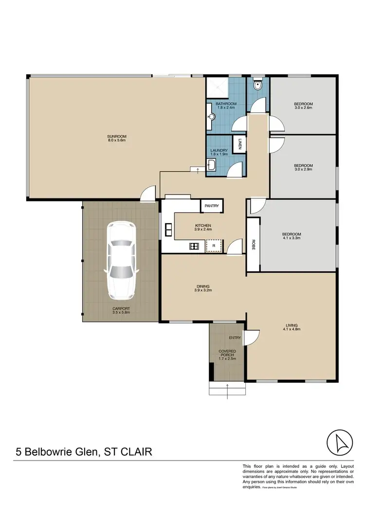 Floorplan of Homely house listing, 5 Belbowrie Glen, St Clair NSW 2759