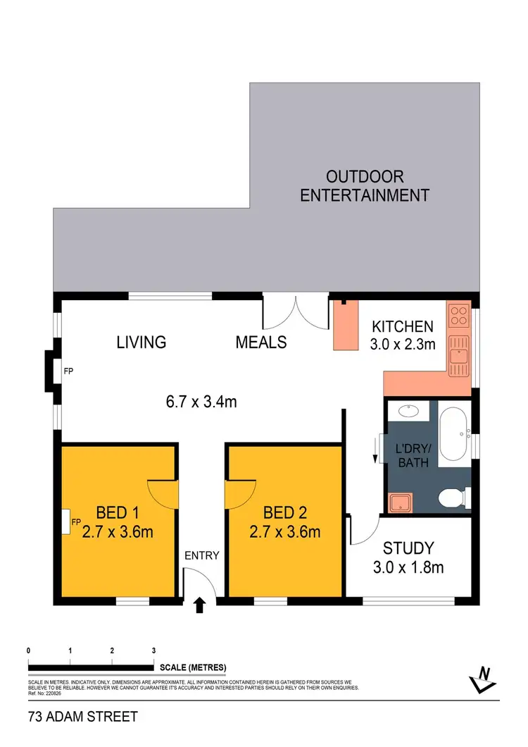 Floorplan of Homely house listing, 73 Adam Street, Quarry Hill VIC 3550