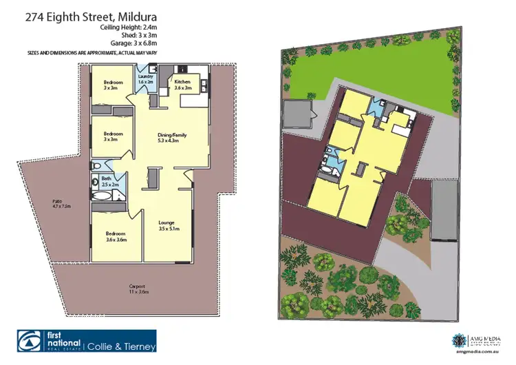 Floorplan of Homely house listing, 274 Eighth Street, Mildura VIC 3500