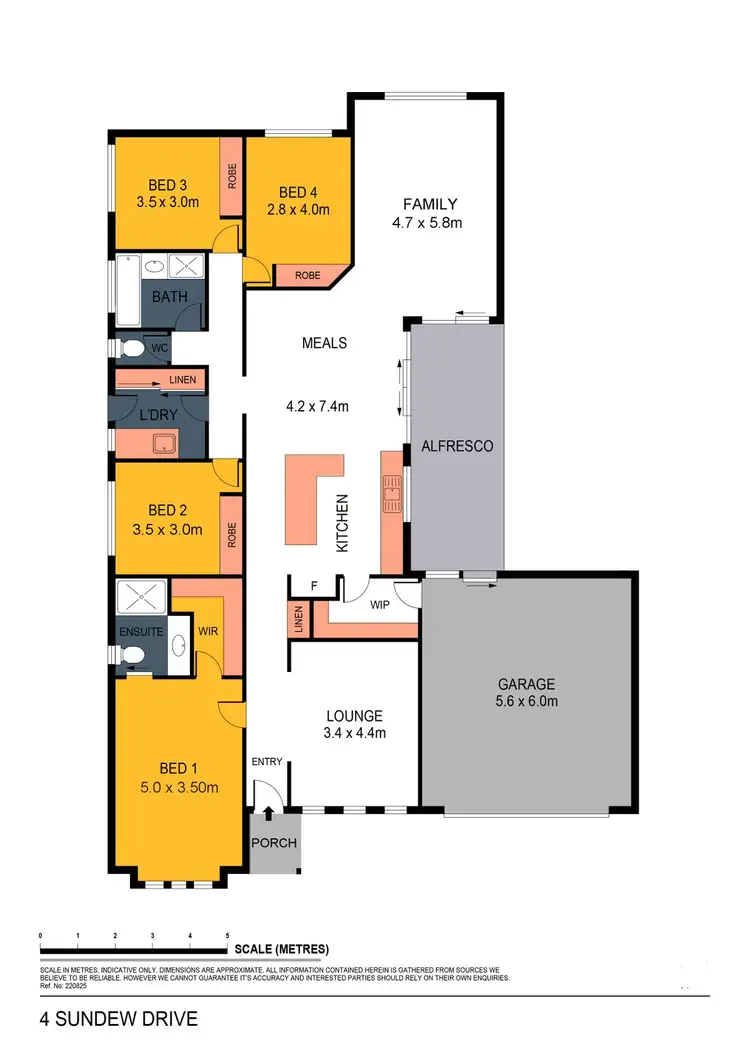 Floorplan of Homely house listing, 4 Sundew Drive, Kangaroo Flat VIC 3555