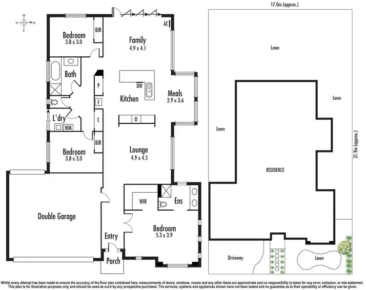 Floorplan of Homely house listing, 15 Teeside Way, Keysborough VIC 3173