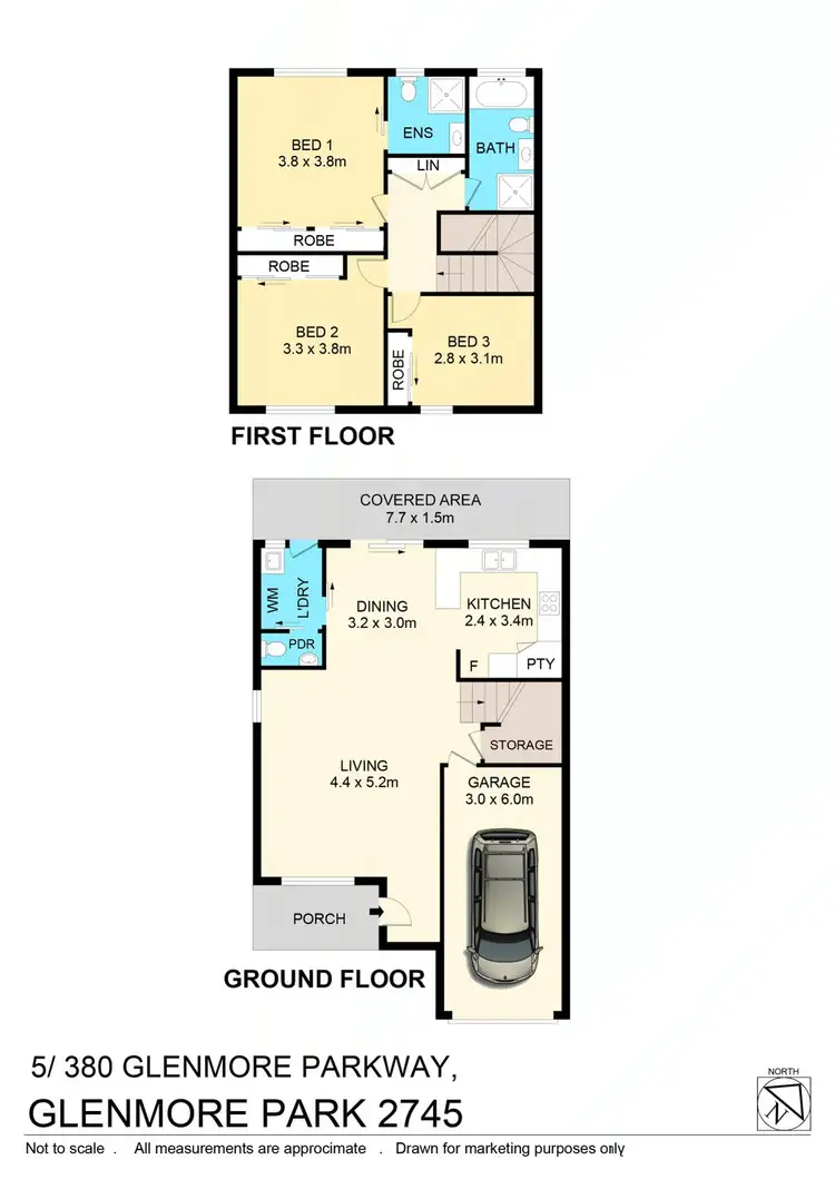Floorplan of Homely townhouse listing, 5/380 Glenmore Parkway, Glenmore Park NSW 2745
