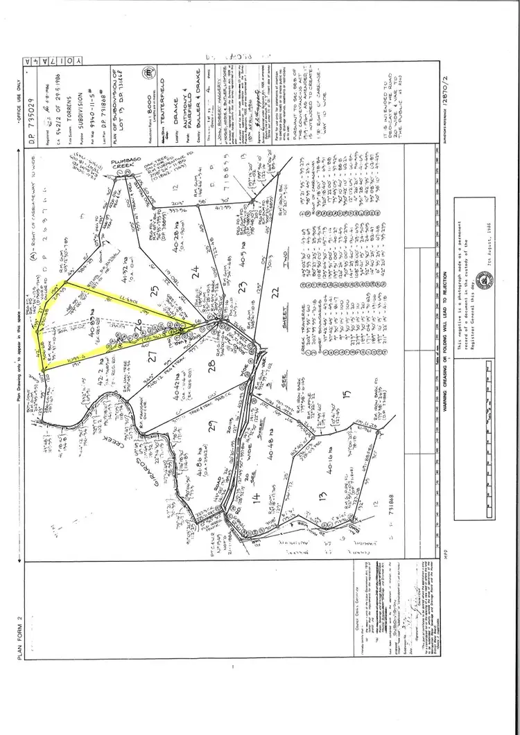 Floorplan of Homely rural property listing, 780 Sugarbag Road West, Drake NSW 2469