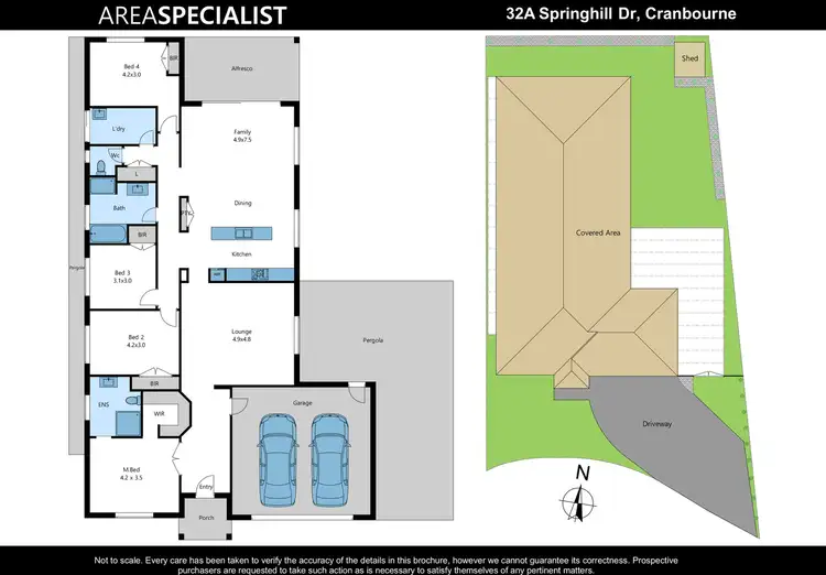 Floorplan of Homely house listing, 32A Springhill Drive, Cranbourne VIC 3977