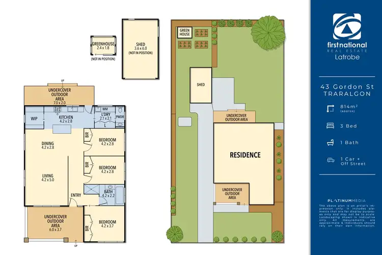 Floorplan of Homely house listing, 43 Gordon Street, Traralgon VIC 3844