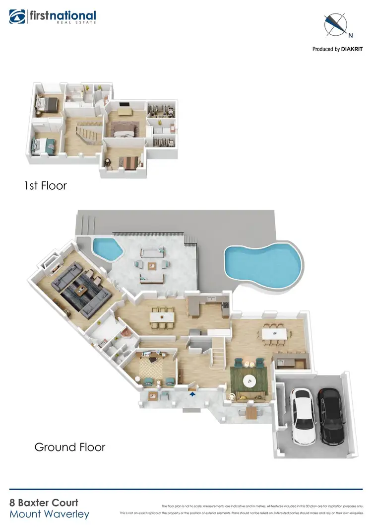 Floorplan of Homely house listing, 8 Baxter Court, Mount Waverley VIC 3149