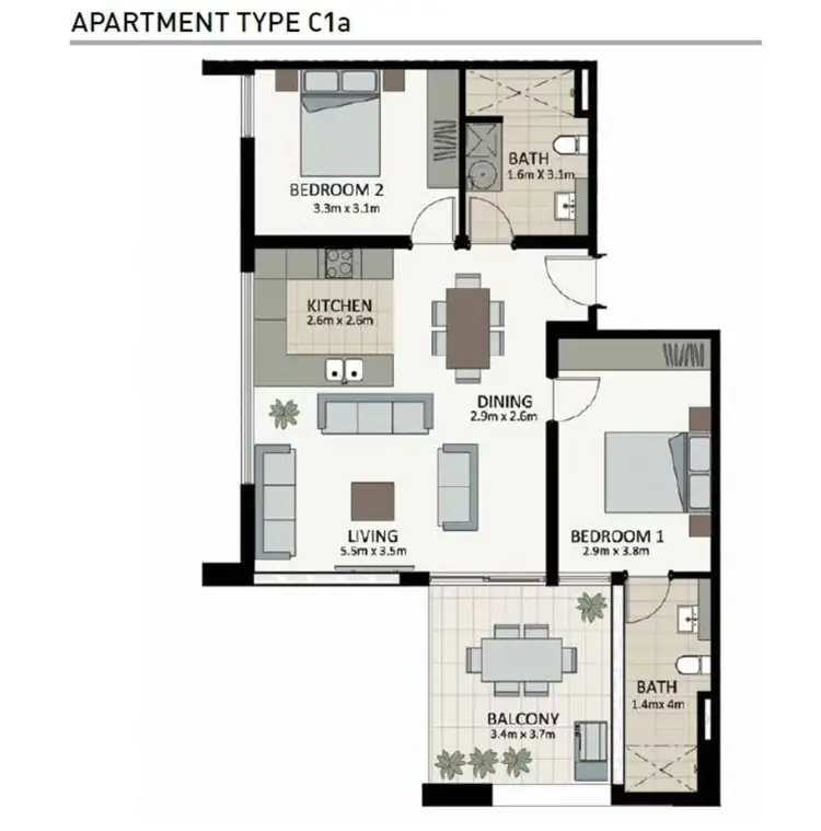 Floorplan of Homely apartment listing, 11/20 Rowe Avenue, Rivervale WA 6103