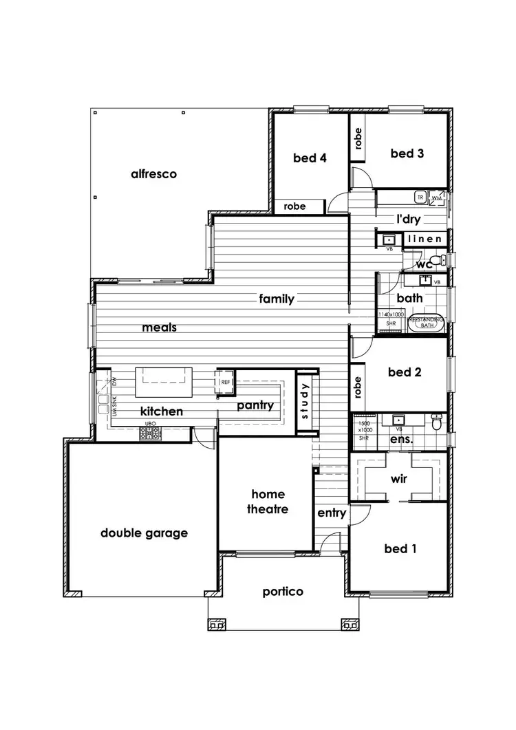 Floorplan of Homely house listing, 34 Verdi Boulevard, Irymple VIC 3498