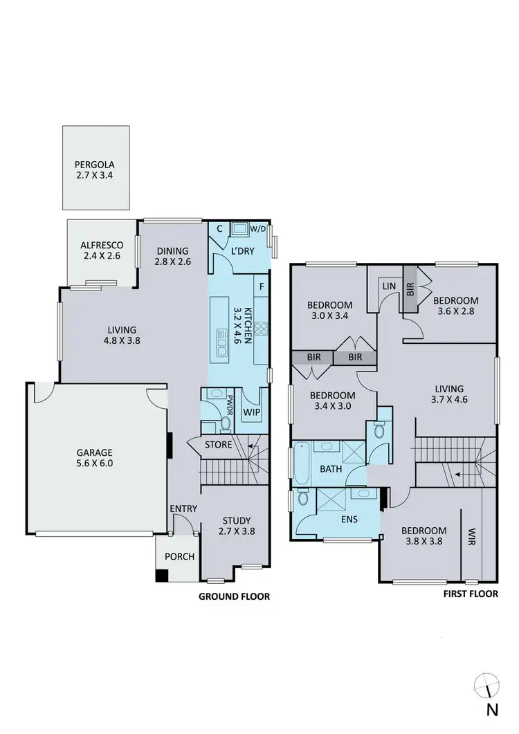 Floorplan of Homely house listing, 188 Primrose Avenue, Officer VIC 3809