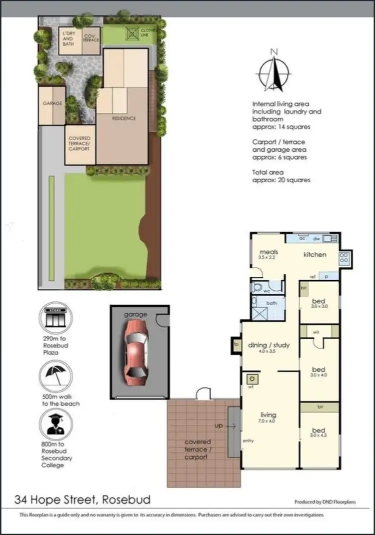 Floorplan of Homely house listing, 34 Hope Street, Rosebud VIC 3939