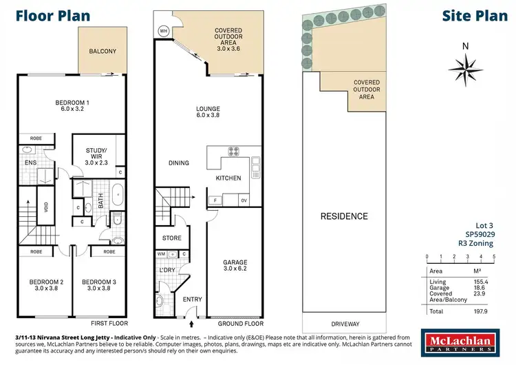 Floorplan of Homely townhouse listing, 3/11-13 Nirvana Street, Long Jetty NSW 2261