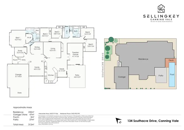 Floorplan of Homely house listing, 134 Southacre Drive, Canning Vale WA 6155