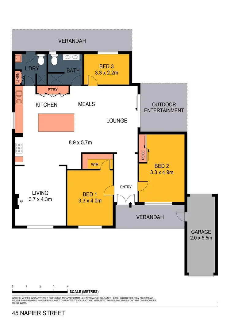 Floorplan of Homely house listing, 45 Napier Street, Eaglehawk VIC 3556