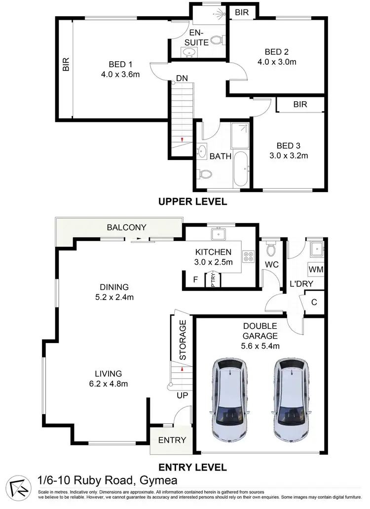 Floorplan of Homely townhouse listing, 1/6-10 Ruby Road, Gymea NSW 2227