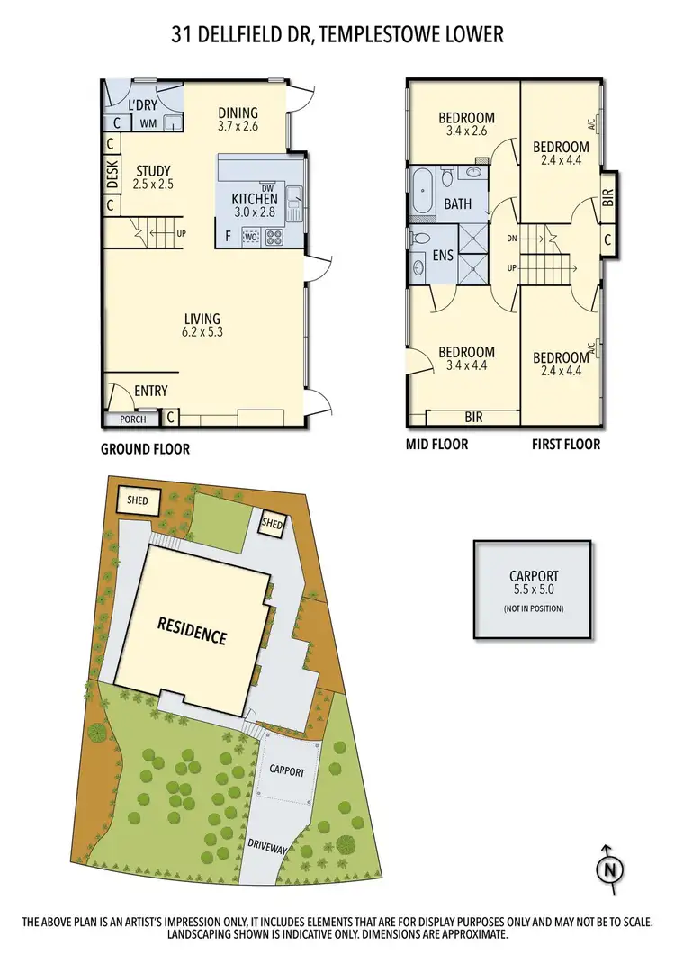 Floorplan of Homely house listing, 31 Dellfield Drive, Templestowe Lower VIC 3107