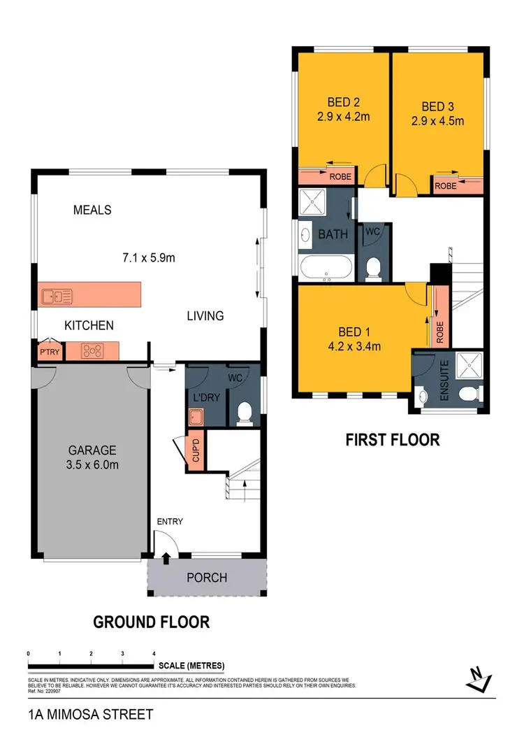 Floorplan of Homely house listing, 1A Mimosa Street, Golden Square VIC 3555