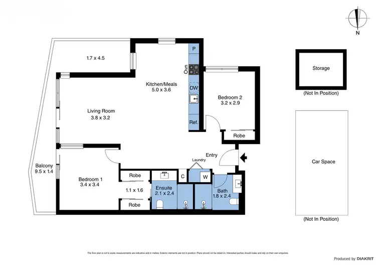 Floorplan of Homely apartment listing, 202/68 Wests Road, Maribyrnong VIC 3032