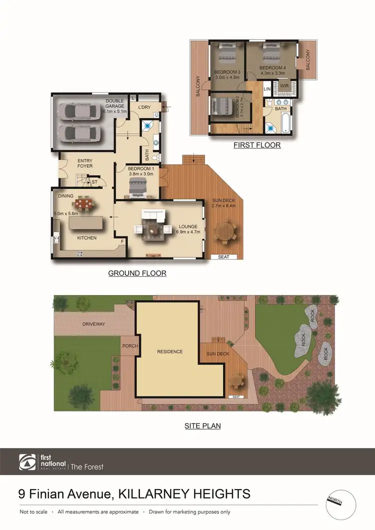 Floorplan of Homely house listing, 9 Finian Avenue, Killarney Heights NSW 2087