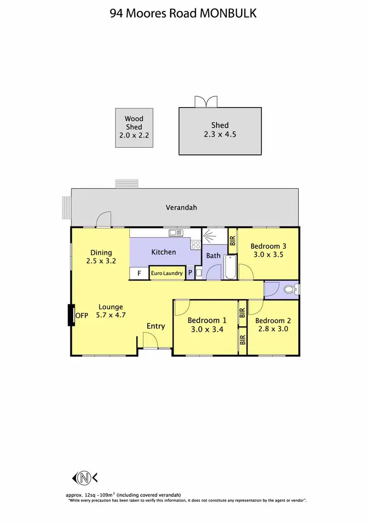 Floorplan of Homely house listing, 94 Moores Road, Monbulk VIC 3793