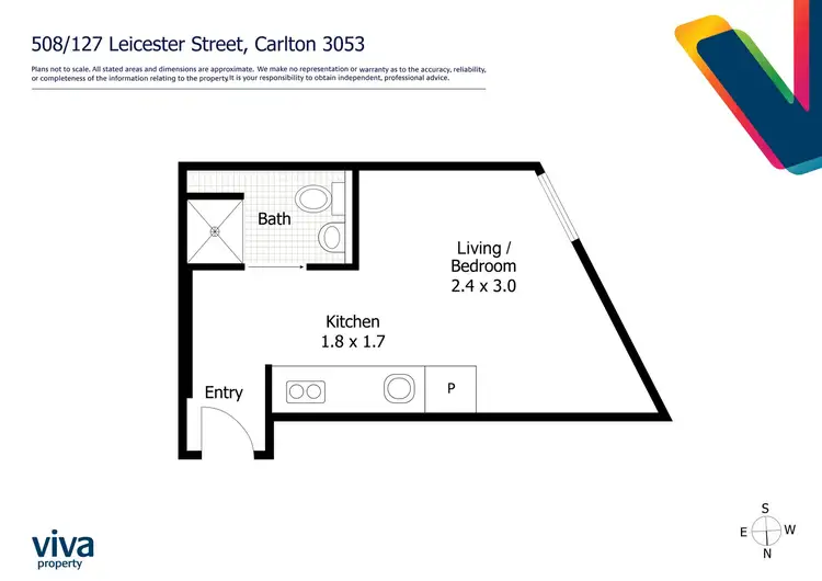 Floorplan of Homely apartment listing, 508/127-133 Leicester Street, Carlton VIC 3053