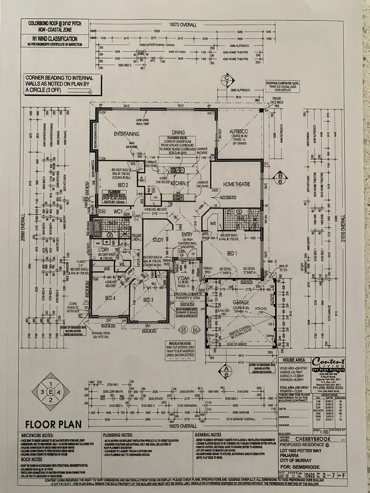 Floorplan of Homely house listing, 3 Potter Way, Pinjarra WA 6208