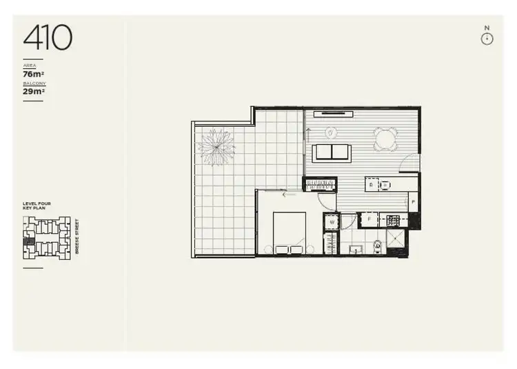 Floorplan of Homely apartment listing, 410/37 Breese Street, Brunswick VIC 3056