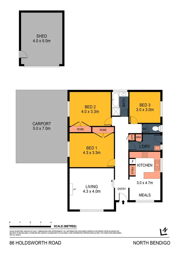 Floorplan of Homely house listing, 86 Holdsworth Road, North Bendigo VIC 3550
