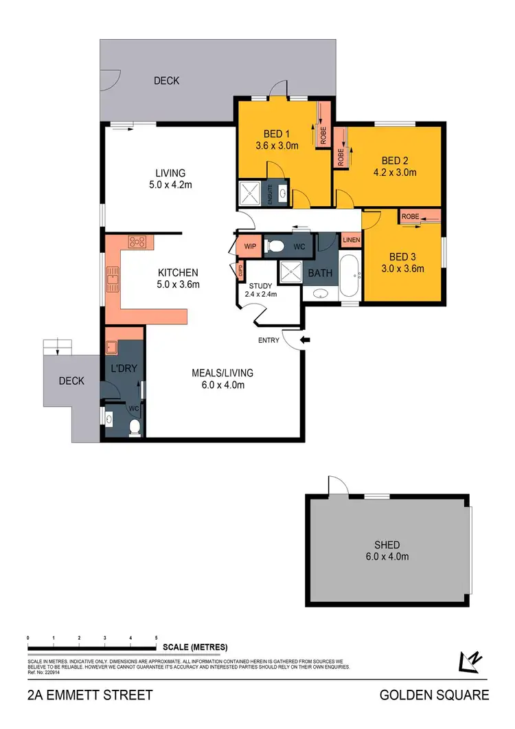 Floorplan of Homely house listing, 2A Emmett Street, Golden Square VIC 3555