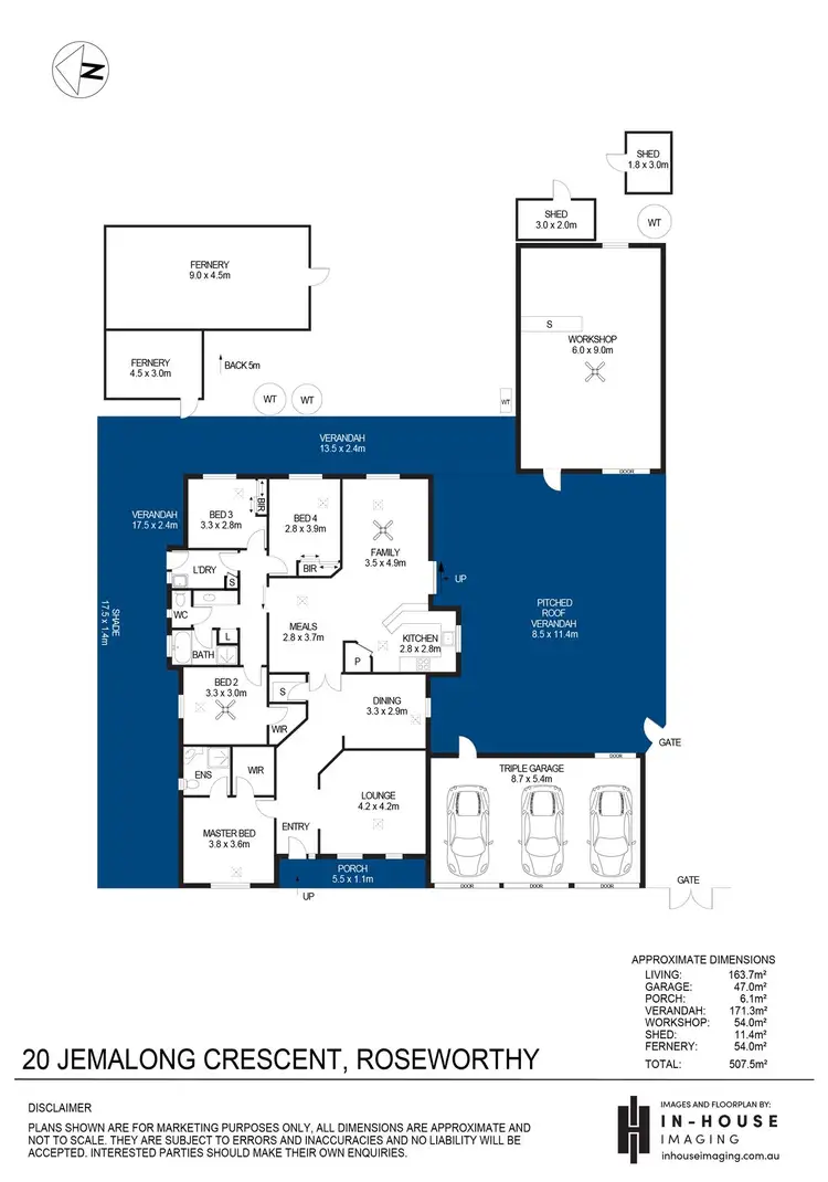 Floorplan of Homely house listing, 20 Jemalong Crescent, Roseworthy SA 5371