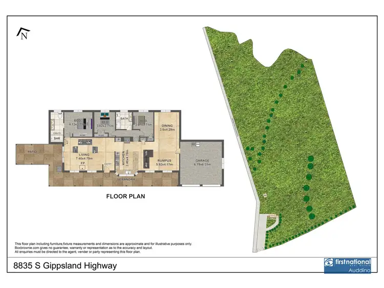 Floorplan of Homely rural property listing, 8835 South Gippsland Highway, Korumburra VIC 3950