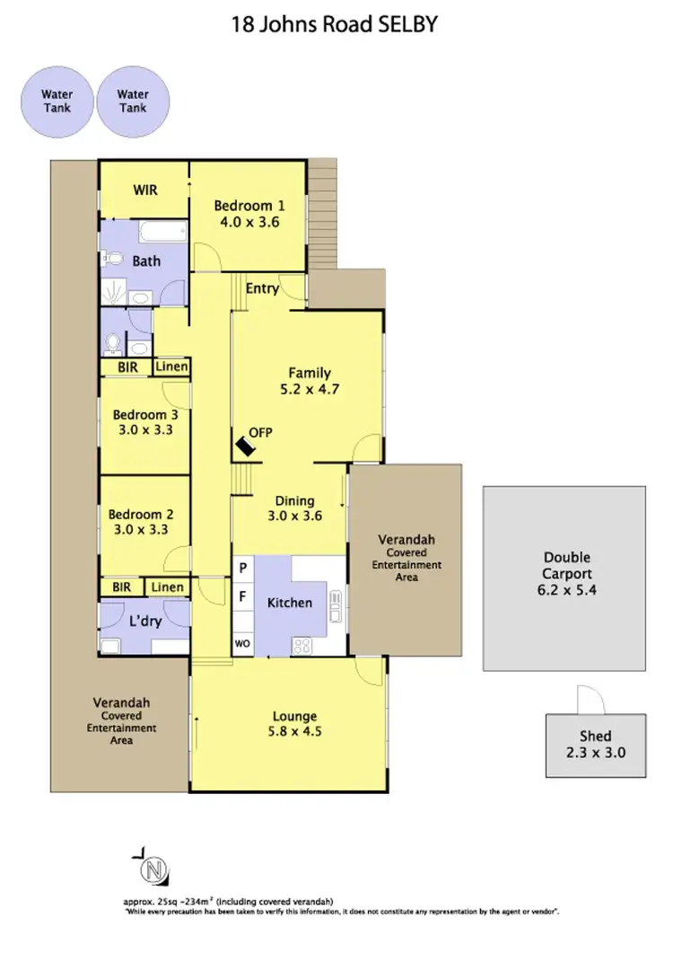 Floorplan of Homely house listing, 18 Johns Road, Selby VIC 3159
