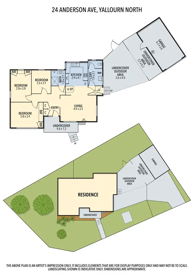 Floorplan of Homely house listing, 24 Anderson Avenue, Yallourn North VIC 3825