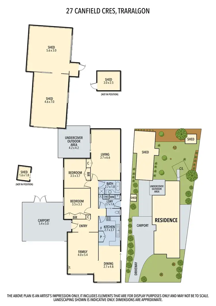 Floorplan of Homely other listing, 27 Canfield Crescent, Traralgon VIC 3844