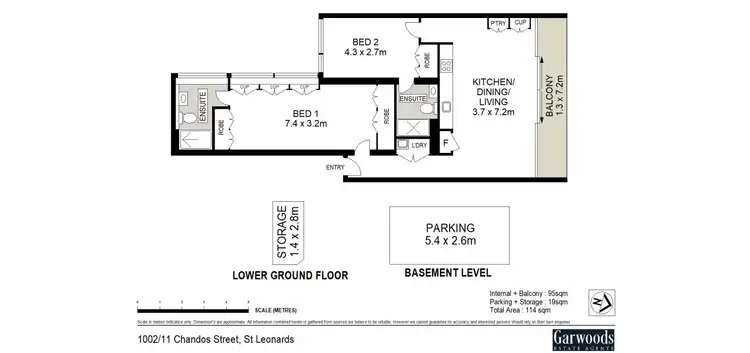 Floorplan of Homely apartment listing, 1002/11 Chandos Street, St Leonards NSW 2065