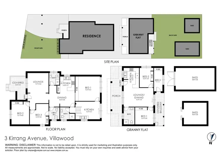 Floorplan of Homely house listing, 3 Kirrang Ave, Villawood NSW 2163