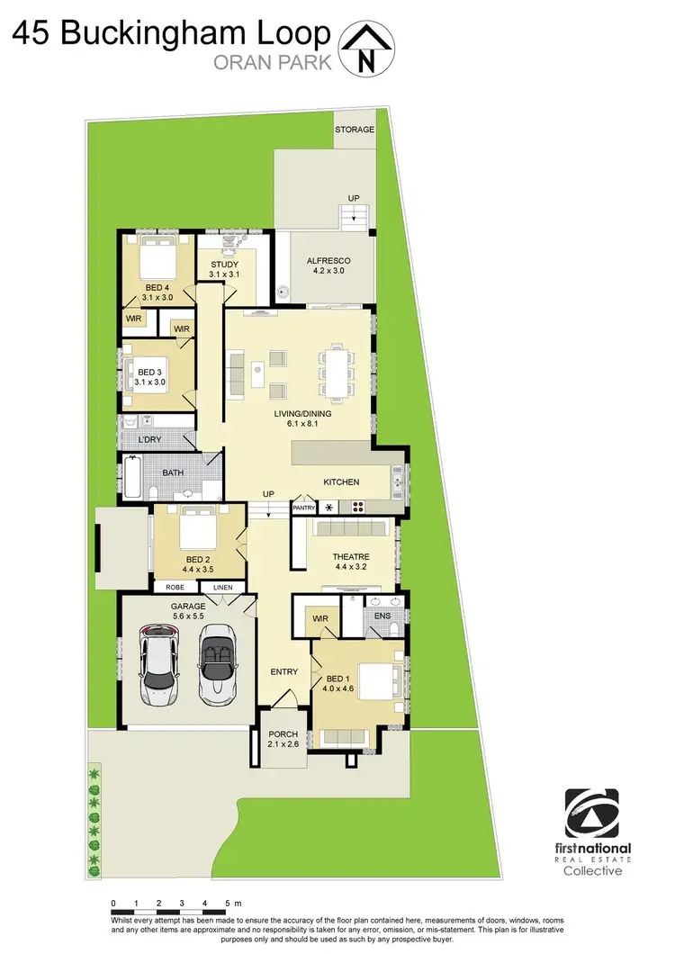 Floorplan of Homely house listing, 45 Buckingham Loop, Oran Park NSW 2570