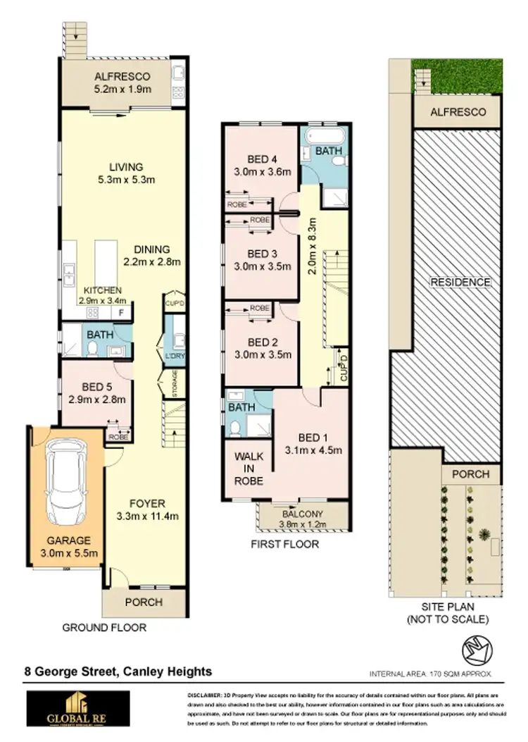 Floorplan of Homely semi-detached listing, 8 George street, Canley Heights NSW 2166