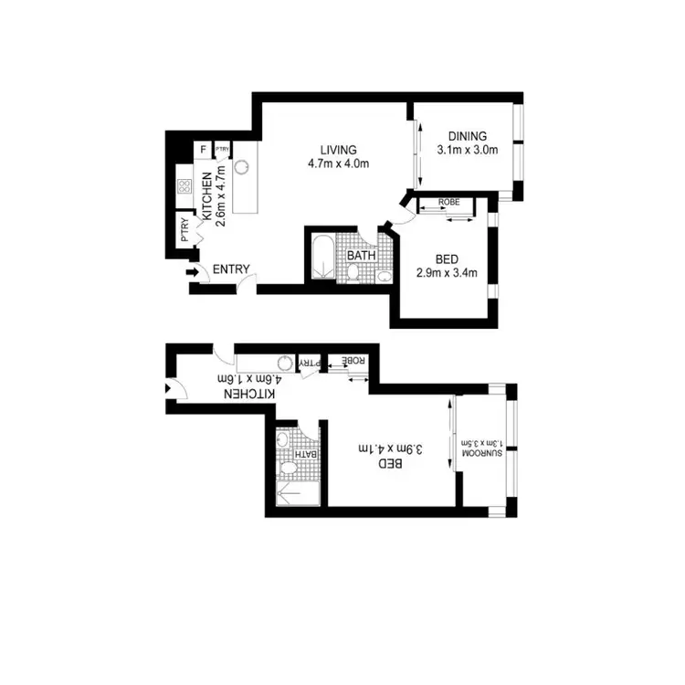 Floorplan of Homely apartment listing, LOT 602/58-62 McLeod Street, Cairns City QLD 4870