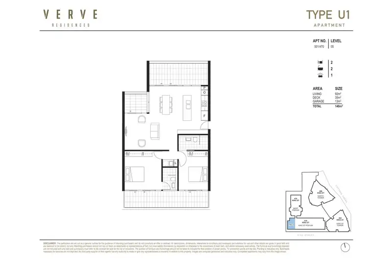 Floorplan of Homely apartment listing, 501/470 King Street, Newcastle NSW 2300