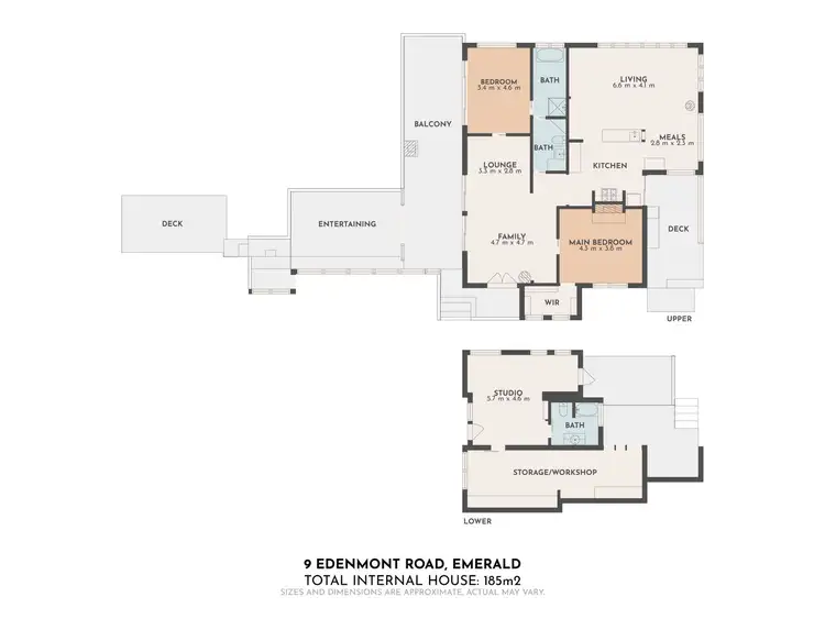 Floorplan of Homely house listing, 9 Edenmont Road, Emerald VIC 3782