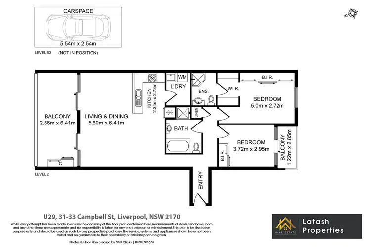Floorplan of Homely apartment listing, 29/31-33 Campbell Street, Liverpool NSW 2170