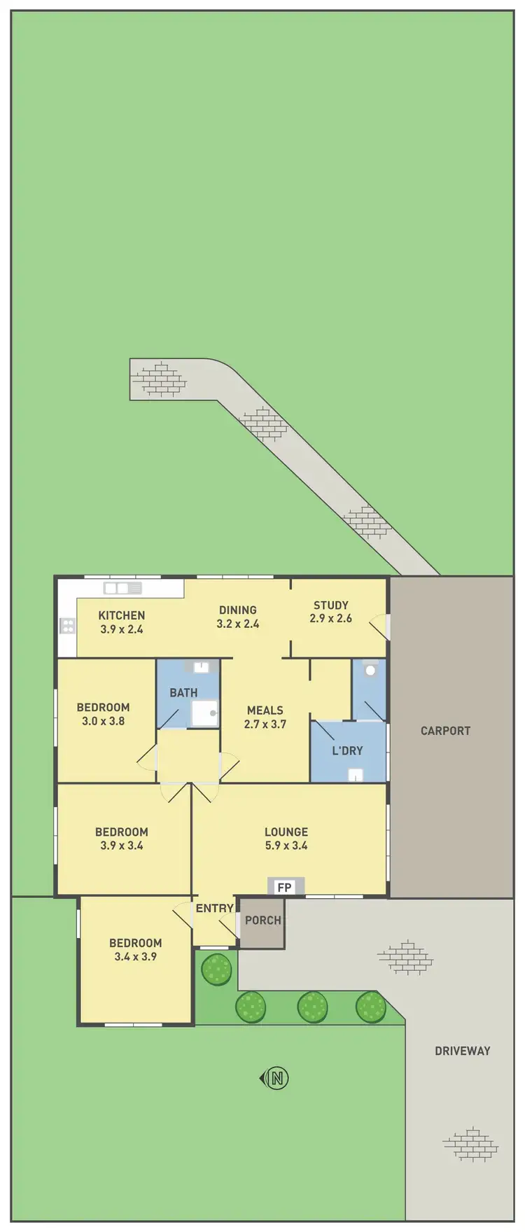 Floorplan of Homely house listing, 16 Kingsford Street, Braybrook VIC 3019