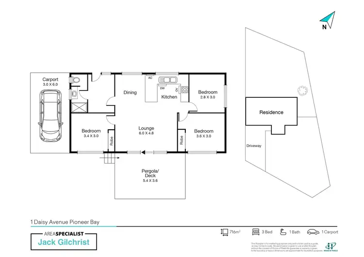 Floorplan of Homely house listing, 1 Daisy Ave, Pioneer Bay VIC 3984