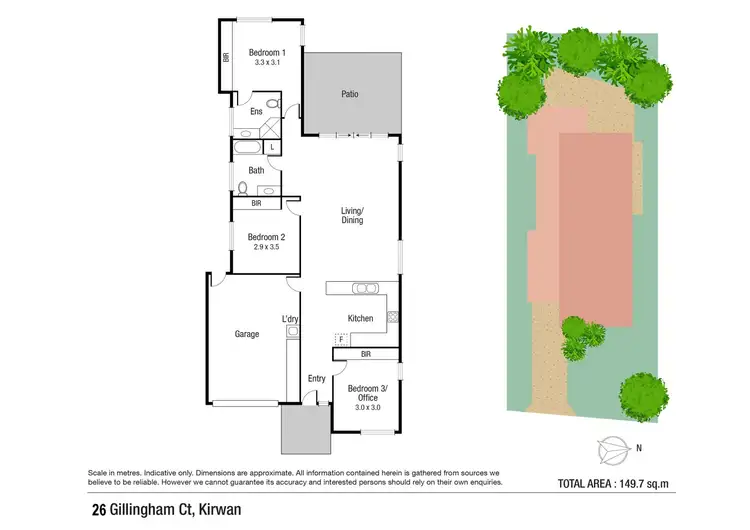Floorplan of Homely house listing, 26 Gillingham court, Kirwan QLD 4817