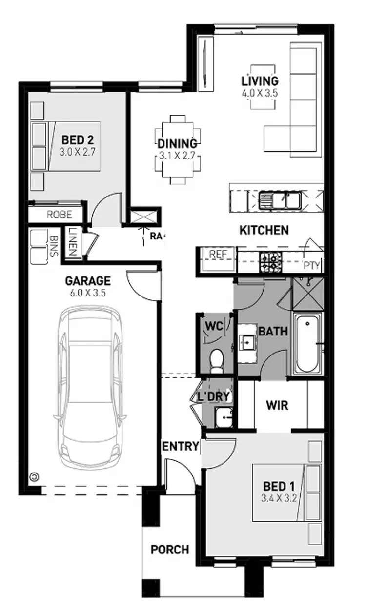 Floorplan of Homely house listing, 17 Biggs Drive, Officer VIC 3809