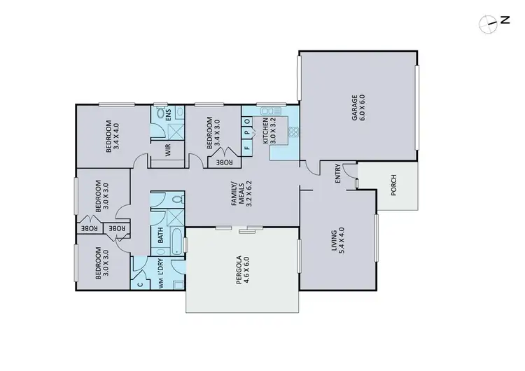 Floorplan of Homely house listing, 3 Karoonda Way, Hampton Park VIC 3976
